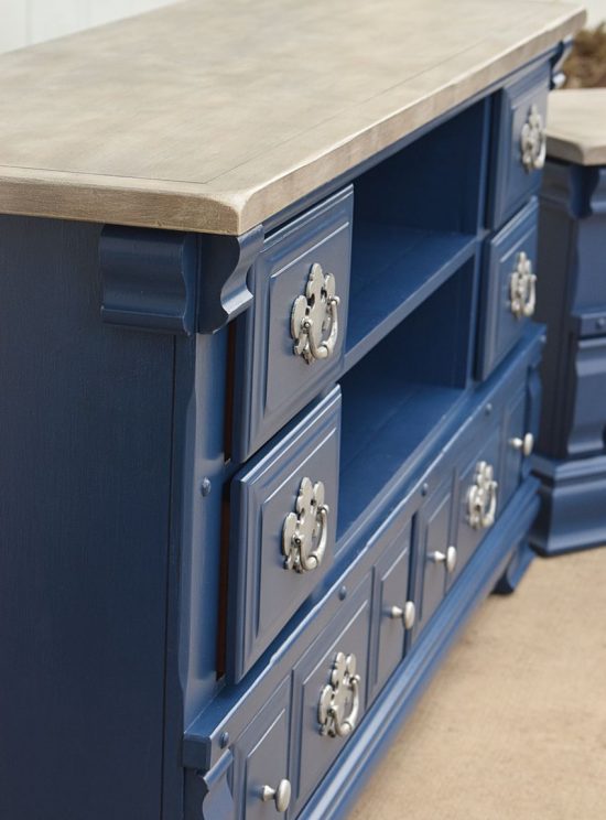 painted blue furniture