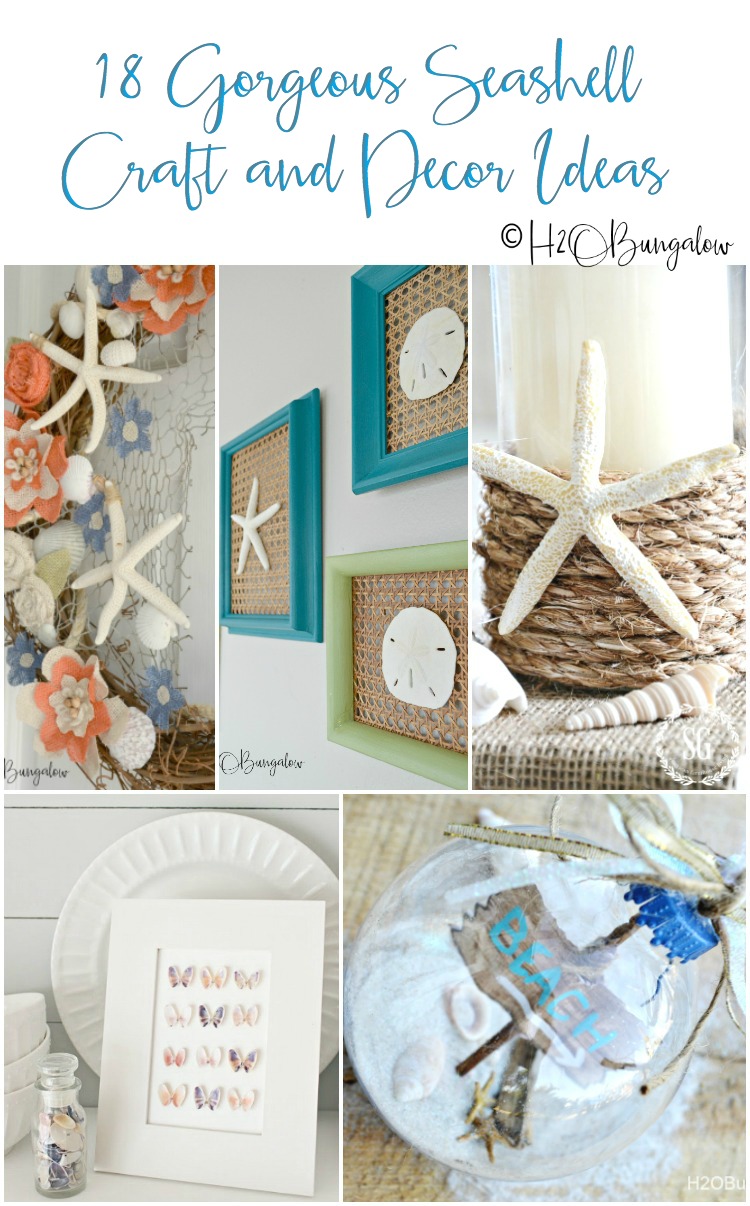 Seashell Decor Ideas: Decorating Baskets and Making Seashell Flowers