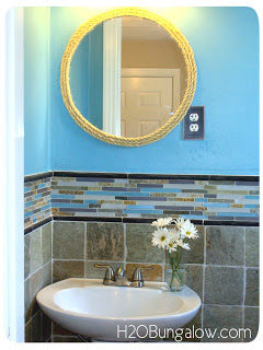 Rope Trimmed Mirror