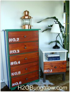 finished tween dresser and nightstand