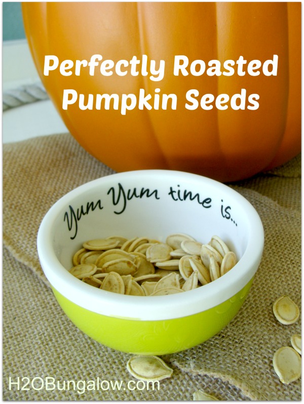 perfectly roasted pumpkin seeds