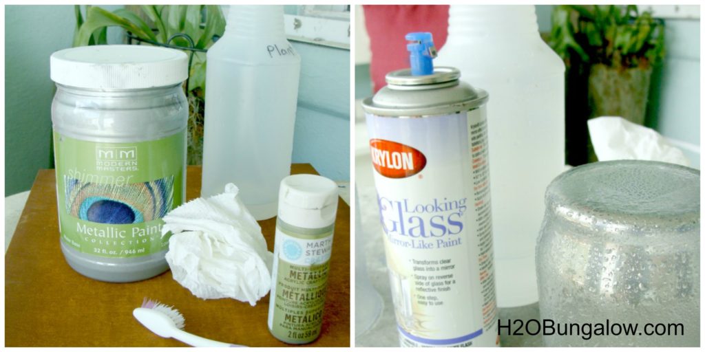 DIY mercury glass supplies 