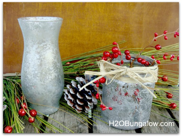 How to Make Faux Mercury Glass With Craft Paint H2OBungalow