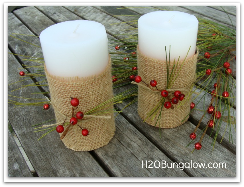 more decorated Holiday candles