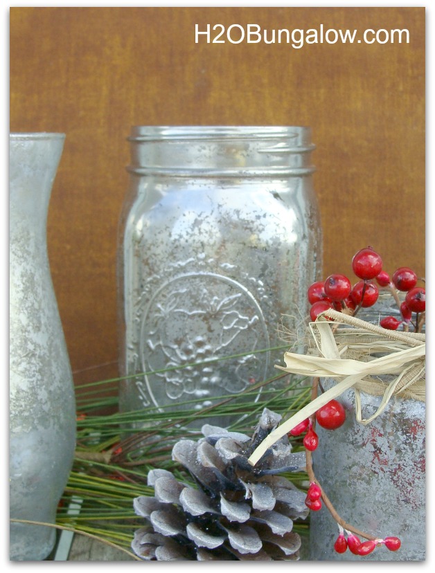 Mercury Glass Mason Jar DIY Tutorial 