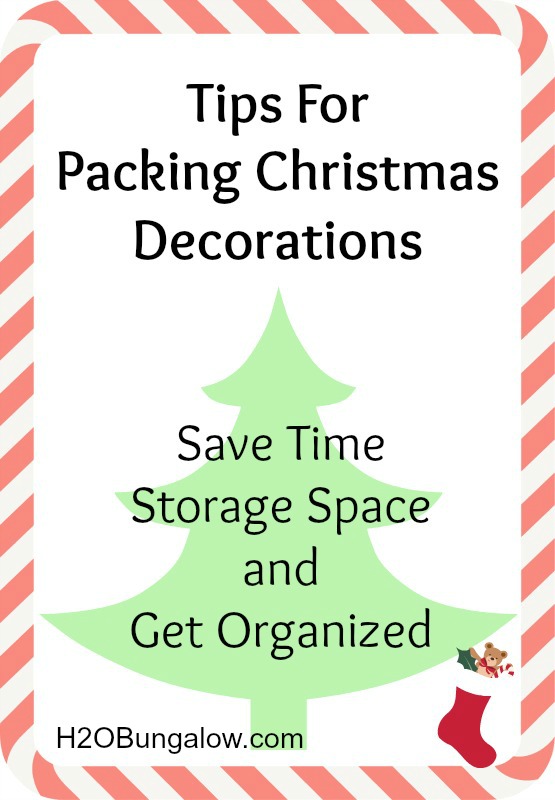 Tips For Packing Christmas Decorations ~ Save Time, Storage Space And Be Organized!