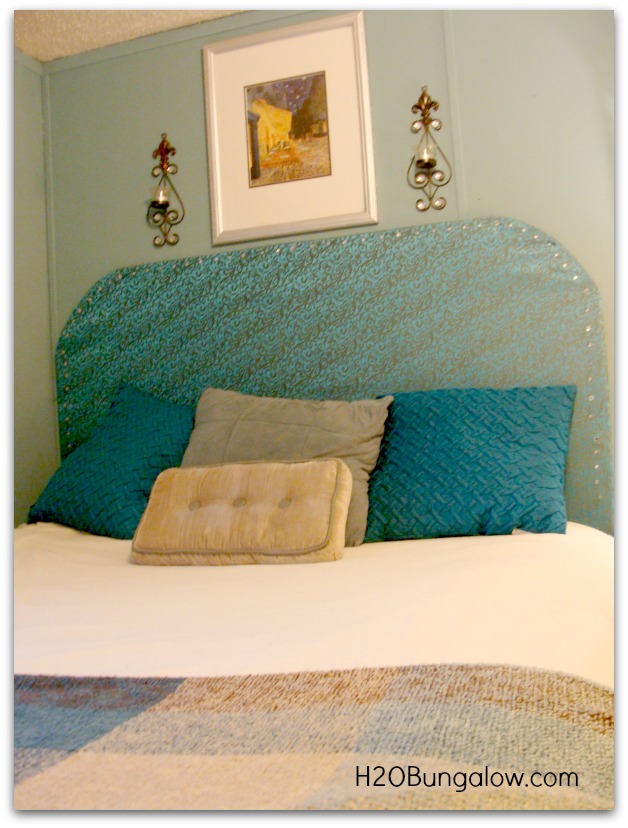 make your own headboard from foam board