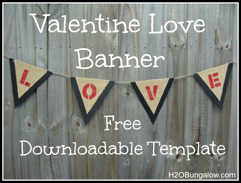 Valentine Banner With Free Downloadable Template