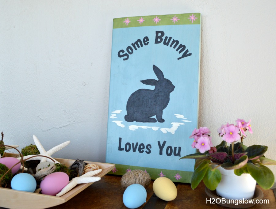 DIY Easter some bunny loves you sign by H2OBungalow