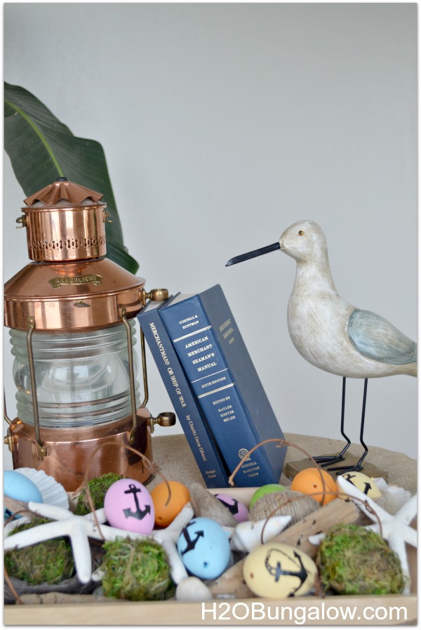 Nautical Easter egg display