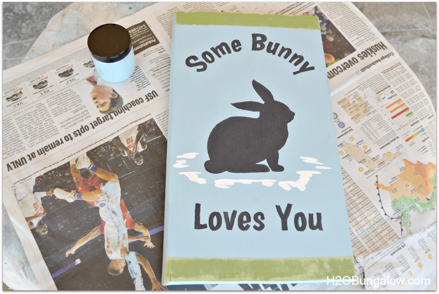 add details to the bunny sign