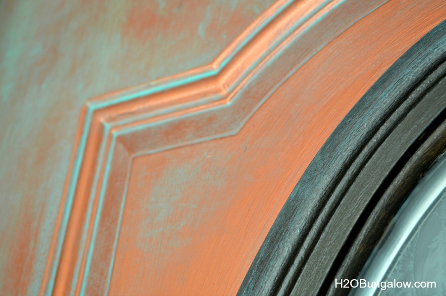 Detail-Of-Faux-Painted-Aged-Copper-Patina-Front-Door-H2Obungalow