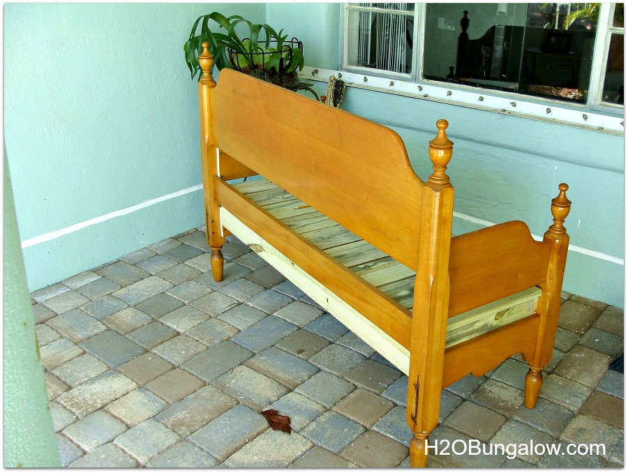 How To Make An Easy Headboard Bench, How To Make A Bench From Headboard