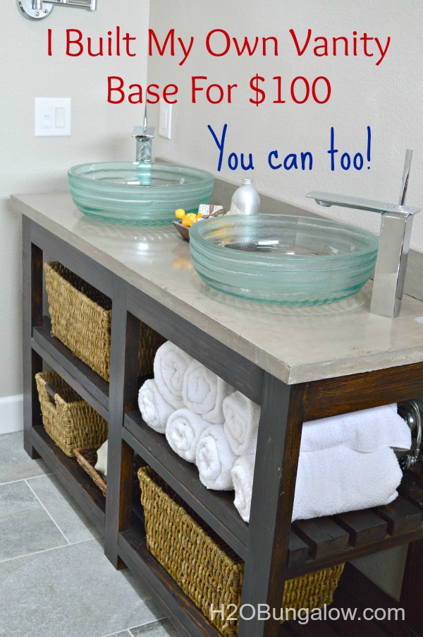 Diy Open Shelf Vanity With Free Plans - Diy 36 Inch Bathroom Vanity Plans