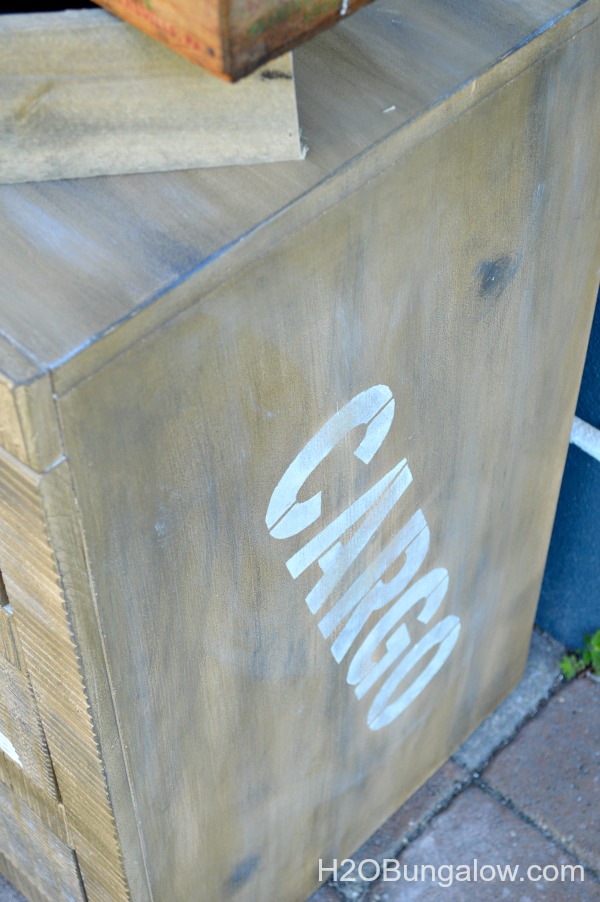 Painted-Cargo-Style-Furniture-Faux Tutorial-H2OBungalow