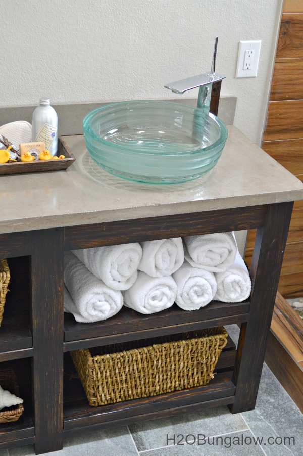 How To Build A Bathroom Vanity Sliding Shelf - Interior Frugalista