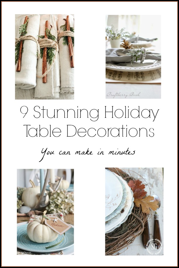 Holiday Table Decorations You can Make