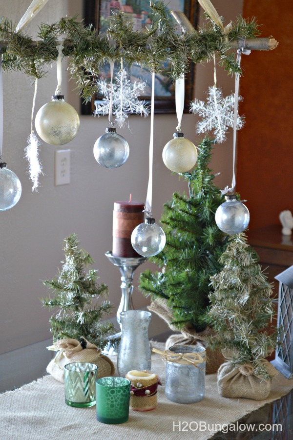 Silver And Gold Mercury Glass Christmas Decorations