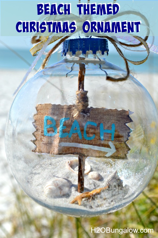 DIY Beach Themed Christmas Ornament