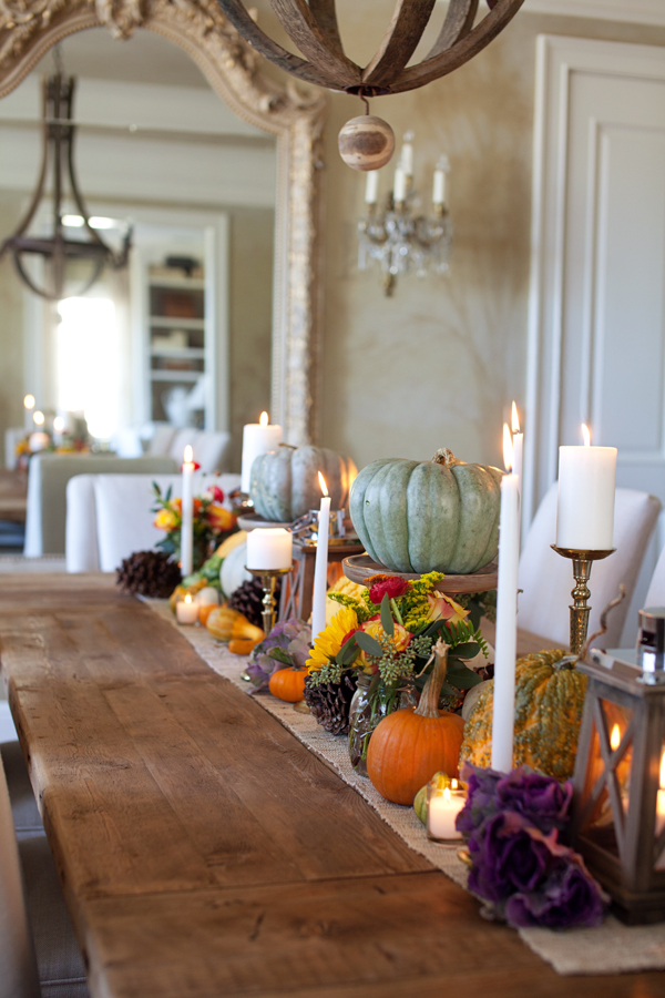 The letered cottage fall tablescape