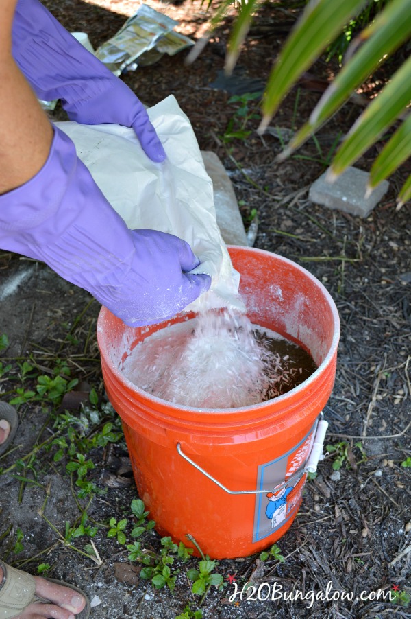 Mixing concrete for DIY concrete counter top