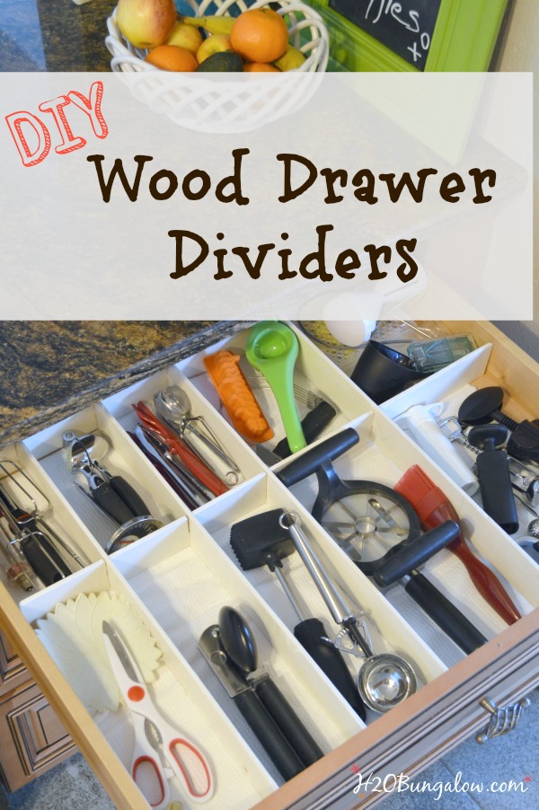 Easy DIY wood Drawer Dividers