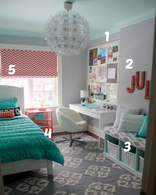 Small tween room makeover