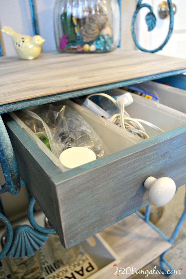 drawer on bakers rack 