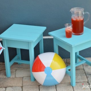 Build these DIY outdoor patio tables in an afternoon. H2OBungalow