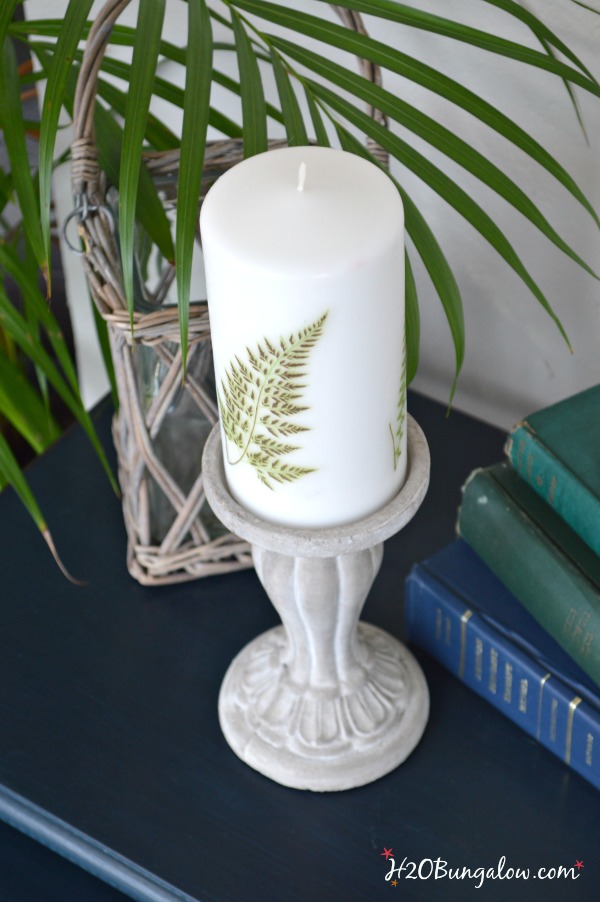 Fern images added to this candle took less than 10 minutes. H2OBungalow