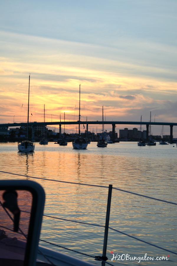 Sunset at Ft Meyers Beach -H2OBungalow