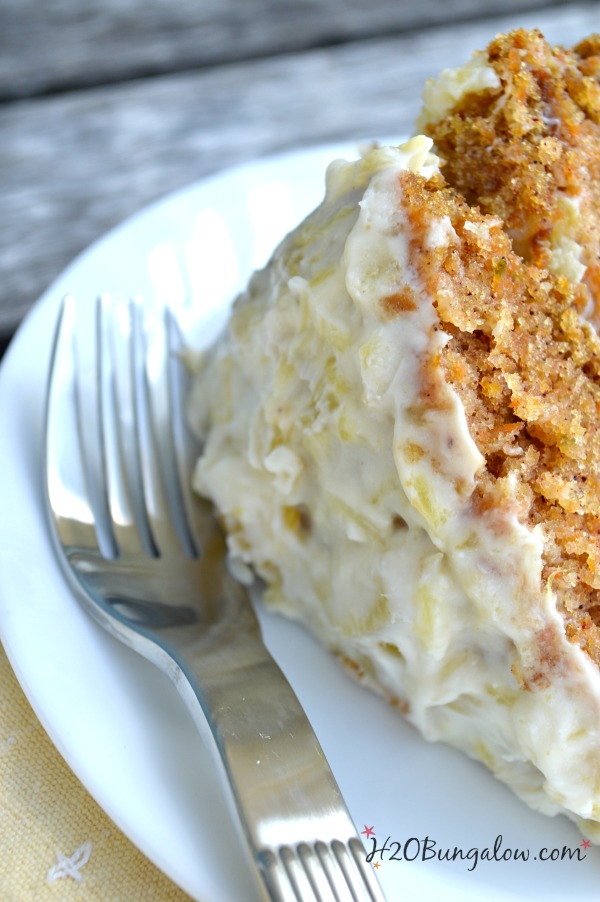 Tasty-carrot-cake-recipe-with-pineapple-creamchees-icing-a-family-favorite-recipe-H2OBungalow