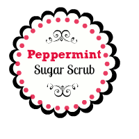 Free prinatble gift tag or label for Peppermint sugar scrub by H2OBungalow