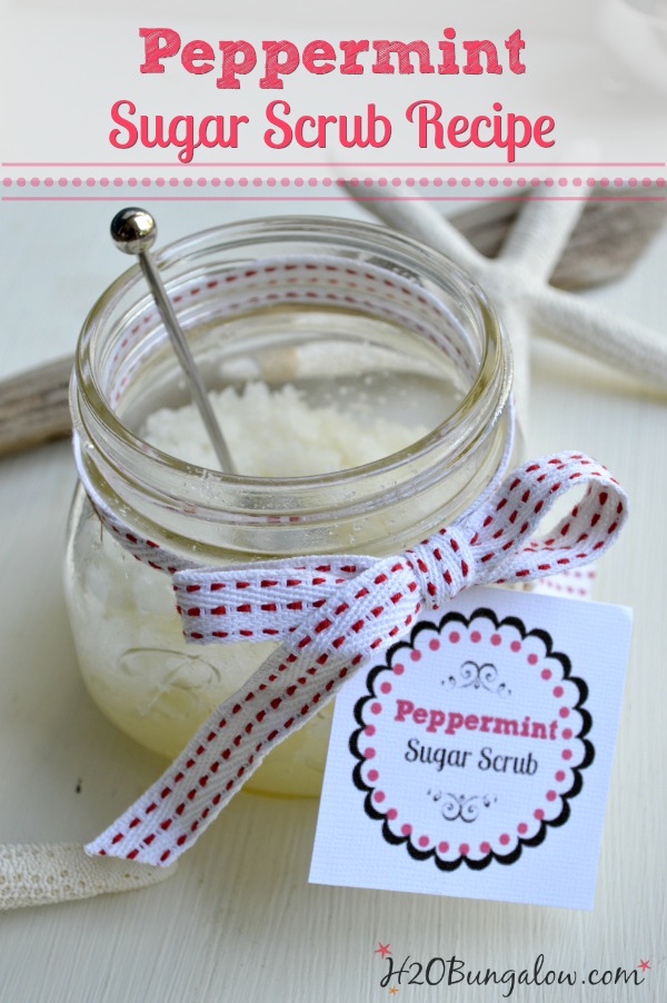 DIY Peppermint Sugar Scrub