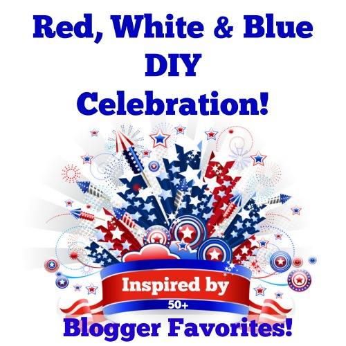 Red white and blue DIY patriotic tour feauturing 50+ creative DIY projects you can do today shared by a talented group of DIY'er bloggers. See them all on H2OBungalow #patriotic #redwhiteandblue #americana