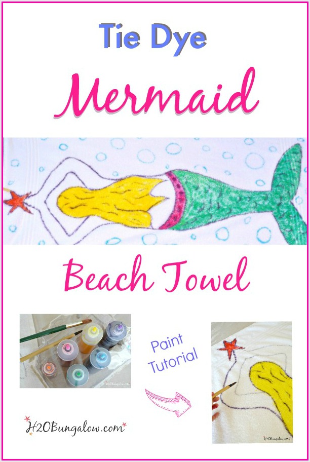 Tie Dye Personalized Beach Towel Gifts for Her Summer Gifts 