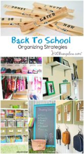 Back To School Organizing Ideas