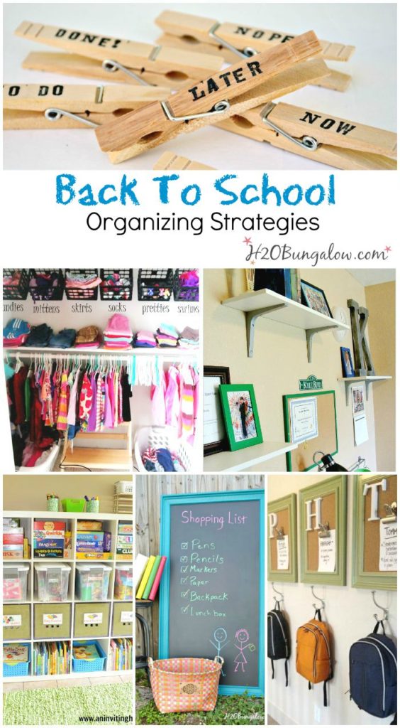 Back To School Organizing Ideas