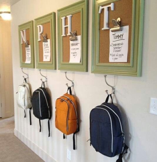 Entryway-organization-for-back-to-school