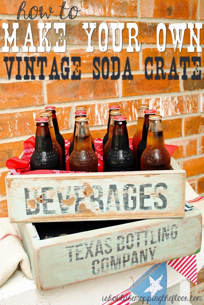 DIY Vintage Soda Crate DIY Sunday Showcase 