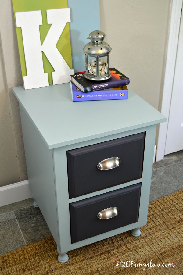 How To Authentically Age White Painted Furniture Nightstand Makeover -  H2OBungalow