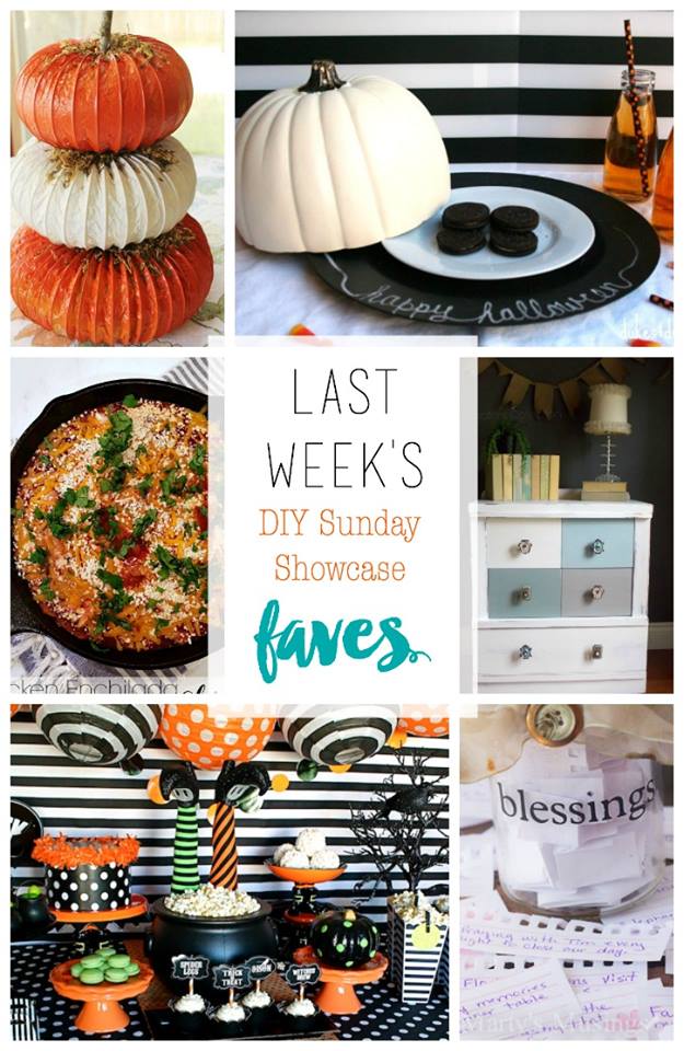 DIY Sunday Showcase 10.18 edition featurs of the week, stop by to see these and other fabulous projects, recipes and DIYS H2OBungalow