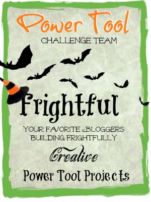 Make a simple DIY wood bench or table. This is a great beginner build project. Linked to the Power Tool Challenge Team and several other simple DIY tool projects for this months Frightful Theme www.H2OBungalow #PowerToolChallengeTeam