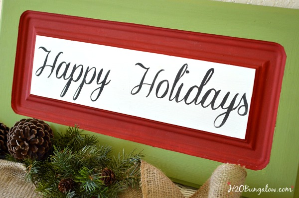 Holiday-upcycled-cabinet-door-sign-H2OBungalow