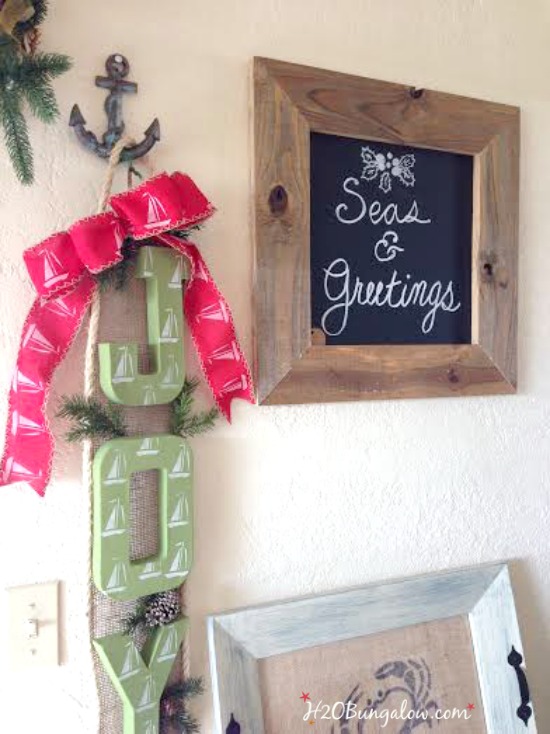 Simple to make easy rustic DIY chalkboard is always a fun gift to give or receive or make one for yourself! www.H2OBungalow.com #simplegiftidea