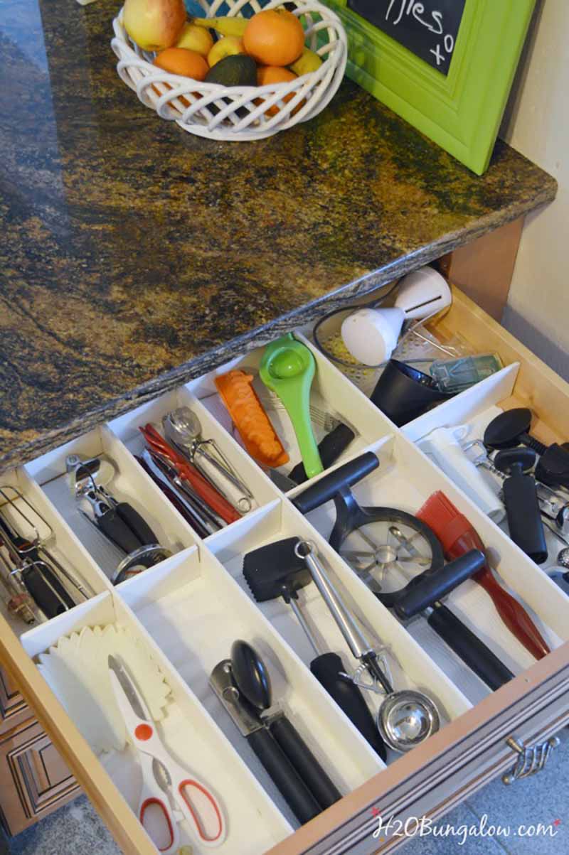 kitchen drawer with drawer dividers for best kitchen organizing