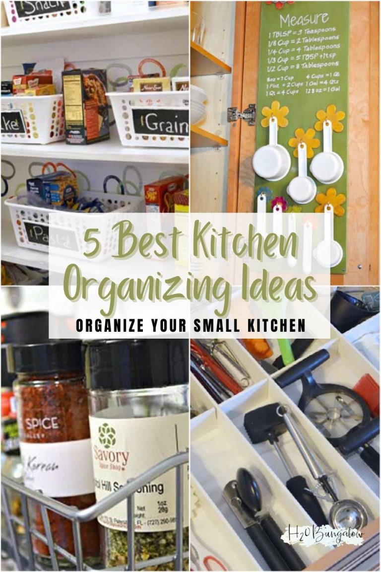 5 Best Kitchen Organizing Ideas For Small Spaces - H2OBungalow