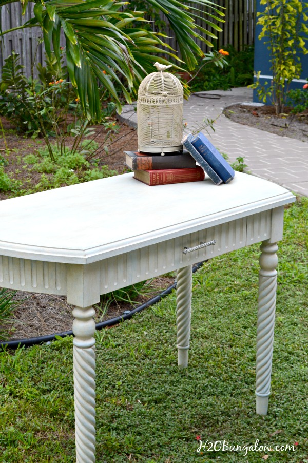 French Blue Armoire Makeover Using Amy Howard One-Step Paint