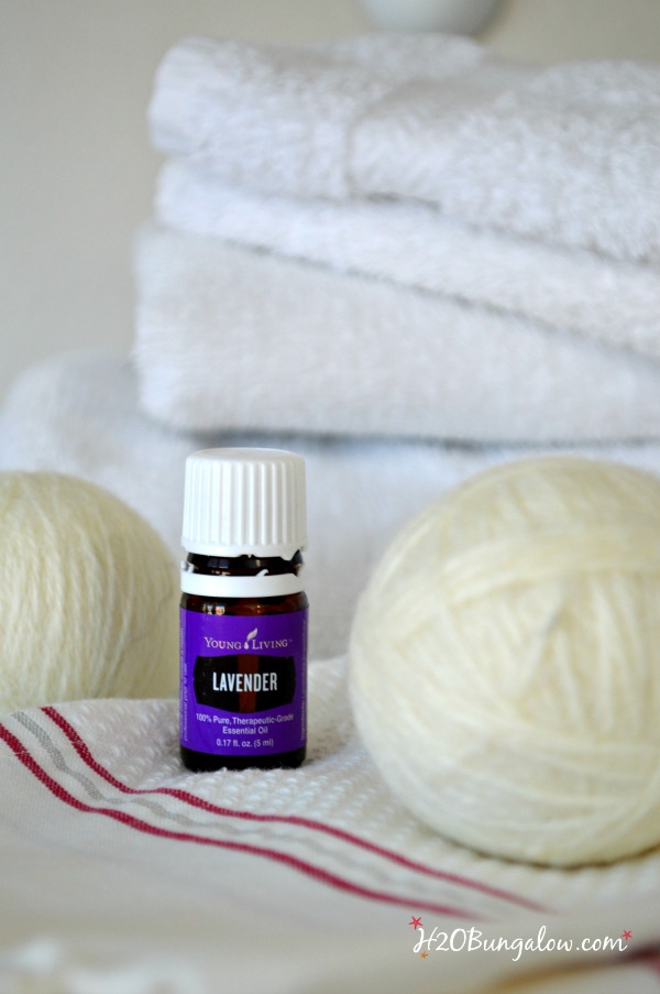 DIY felted wool dryer balls tutorial with Young Living Essential Oils softens clothes, helps keep wrinkles down and helps dry clothes evenly as well as eliminates dryer sheet chemicals. - www.H2OBungalow.com 