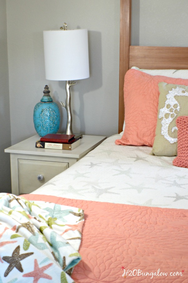 Coastal Bedroom Makeover The Reveal H2obungalow